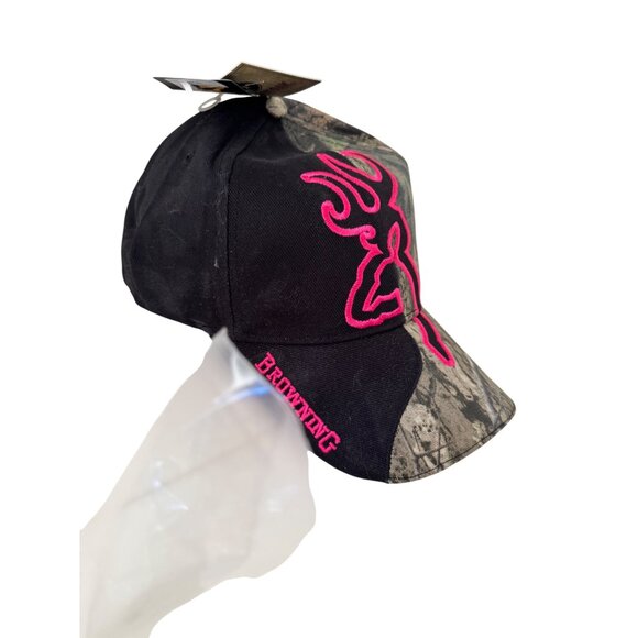 Browning For Her Buckmark Cap Camo Adjustable Fuchsia NWT $20 Mossy Oak - Picture 9 of 10